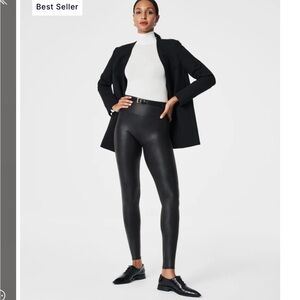 Brand new tags on Spanx Leather Leggings